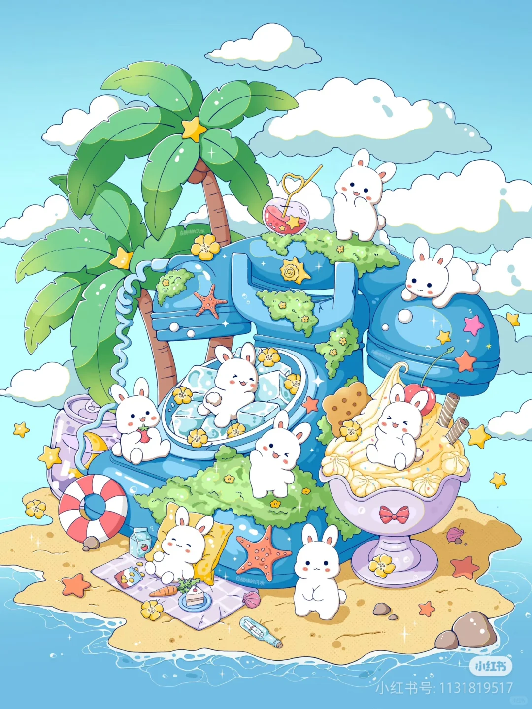 可爱插画壁纸～