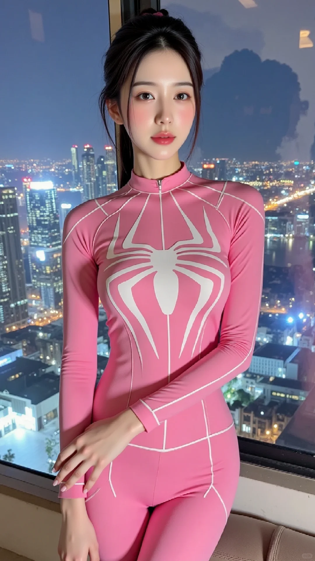蜘蛛女侠谁不爱！粉色蜘蛛侠！