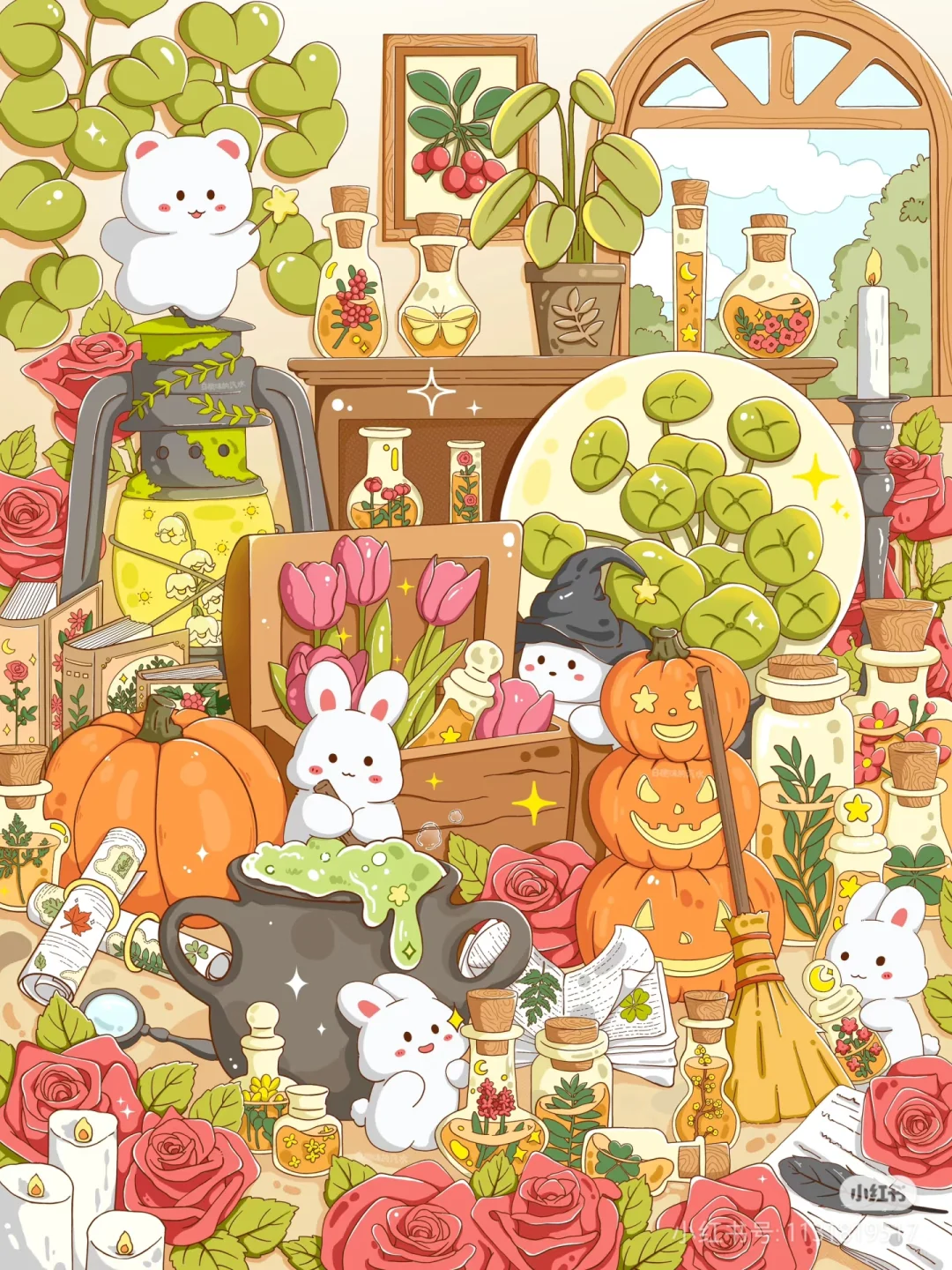 可爱插画壁纸～