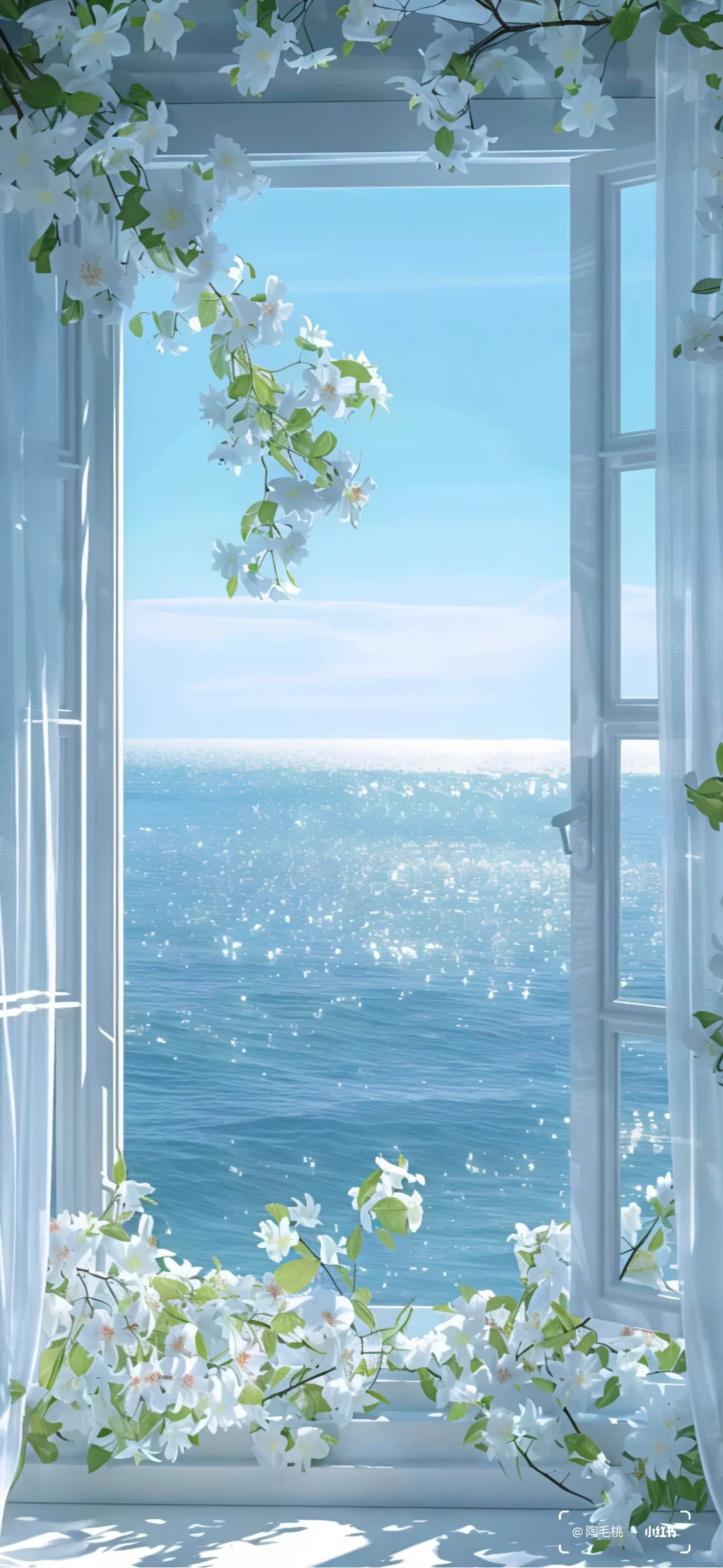 浪漫清新海滨氛围感壁纸！o