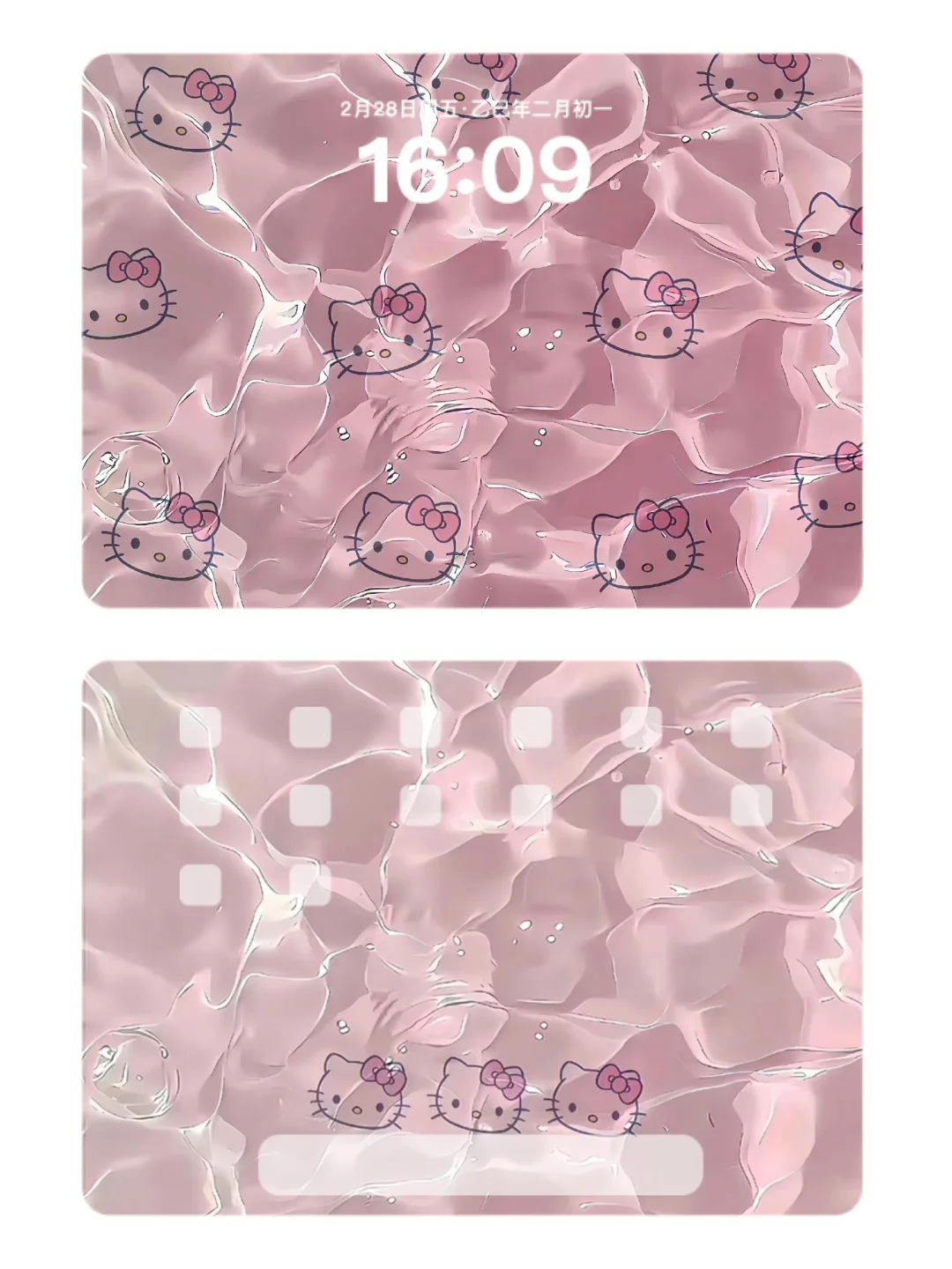 Hello Kitty ipad 壁纸，超好看！