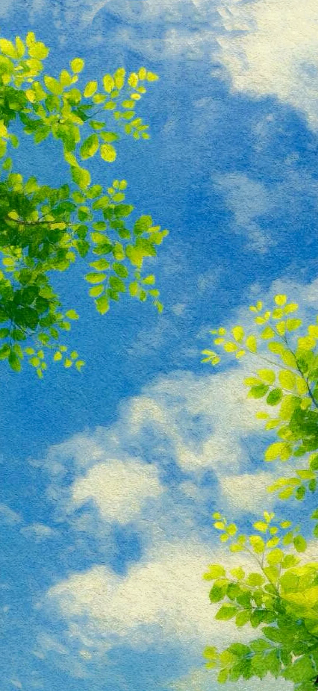 晴天 复古 童年 油画 氛围感 干净壁纸｜