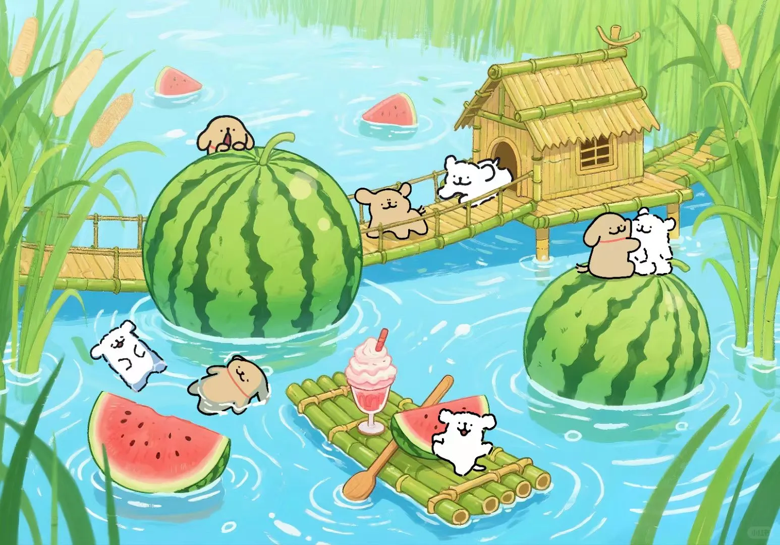 冰镇西瓜｜平板壁纸