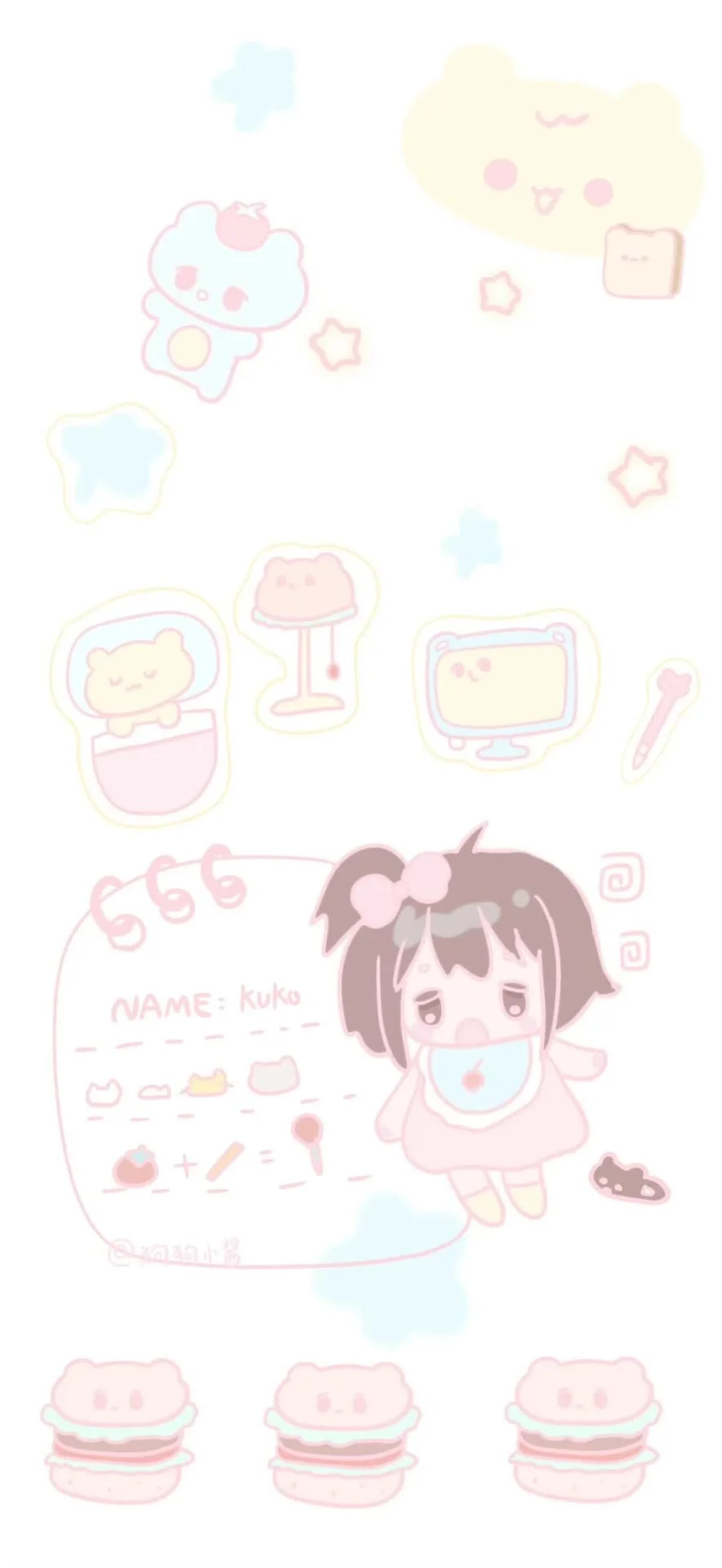 敲可爱｜小熊壁纸套图10