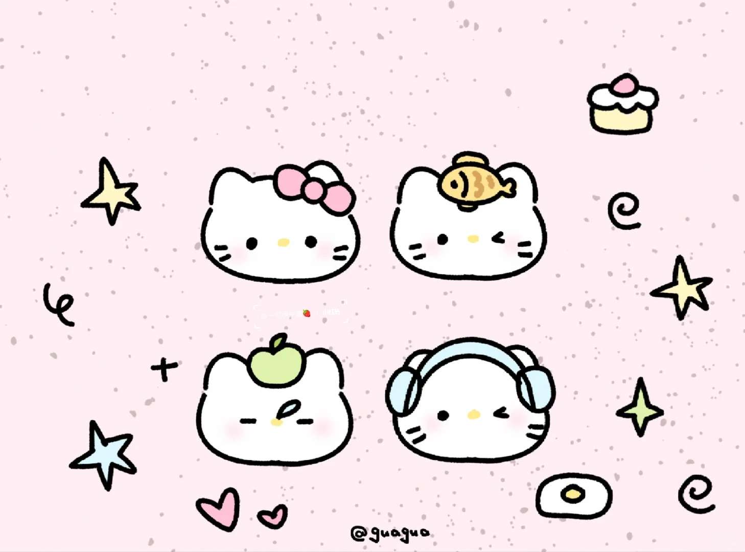 平板/电脑壁纸｜可爱嘟HelloKitty&轻松熊