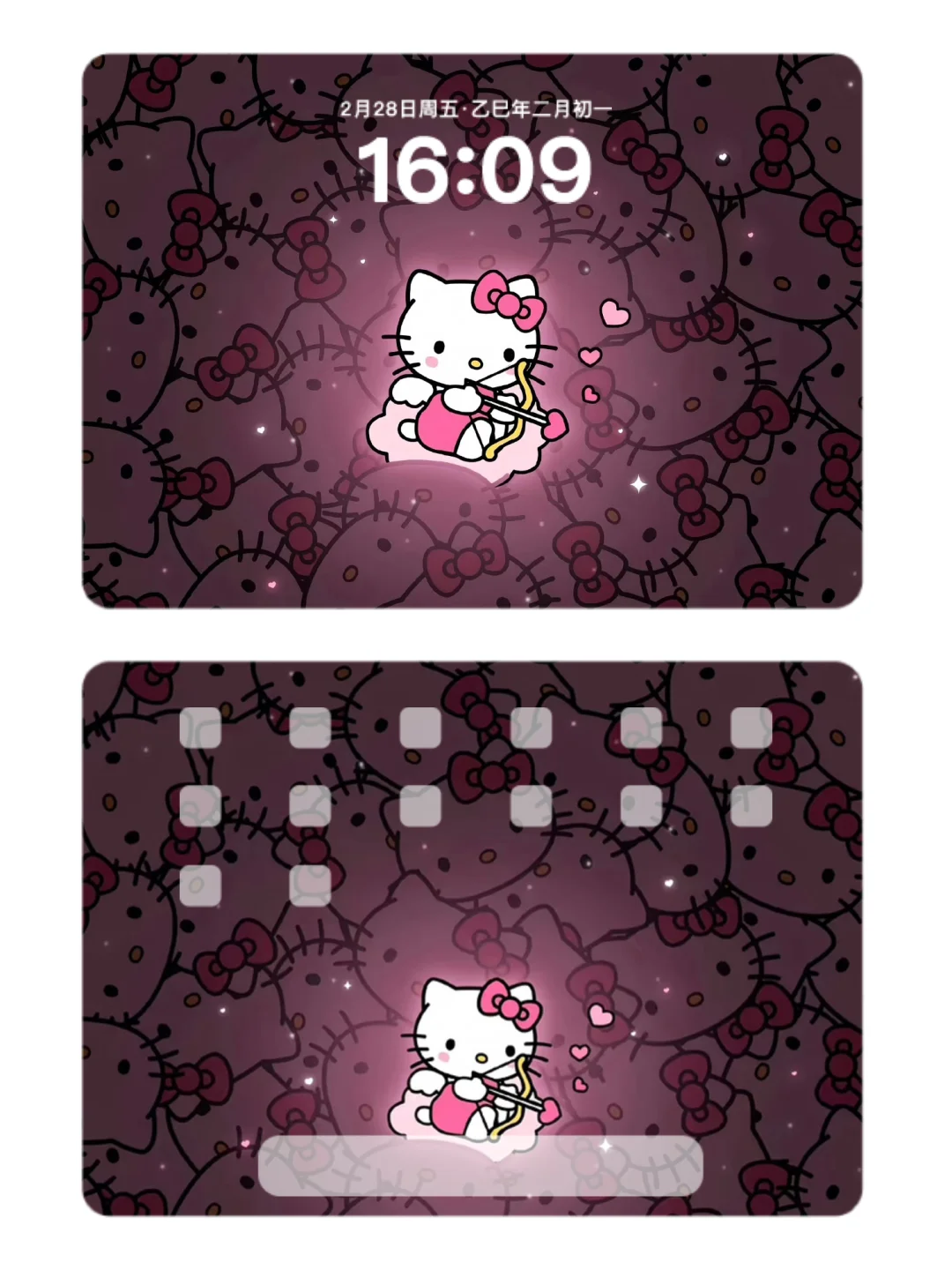 Hello Kitty ipad 壁纸，超好看！