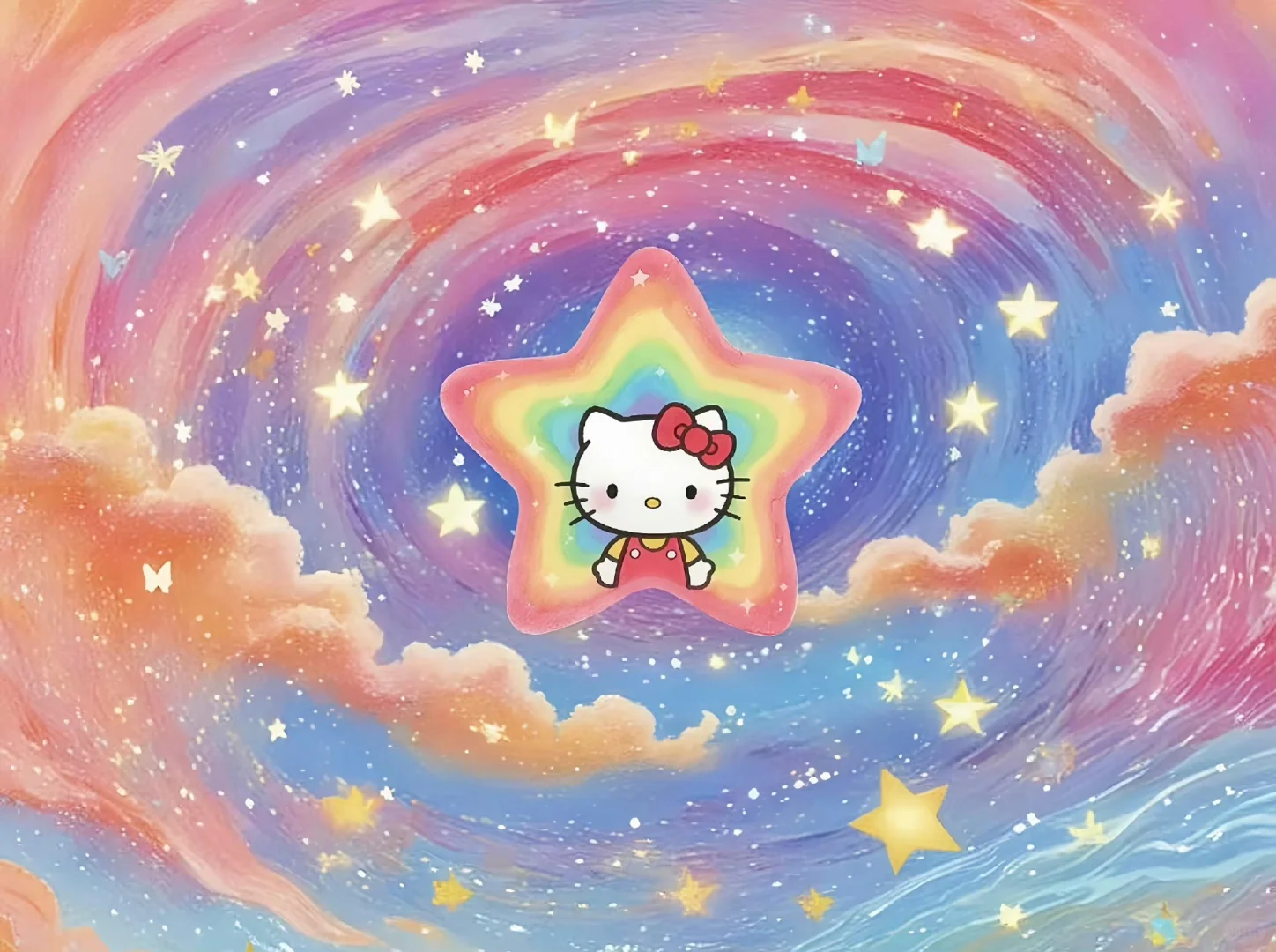 Hello Kitty ipad 壁纸，超好看！