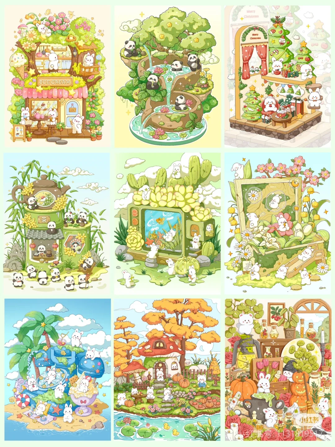 可爱插画壁纸～
