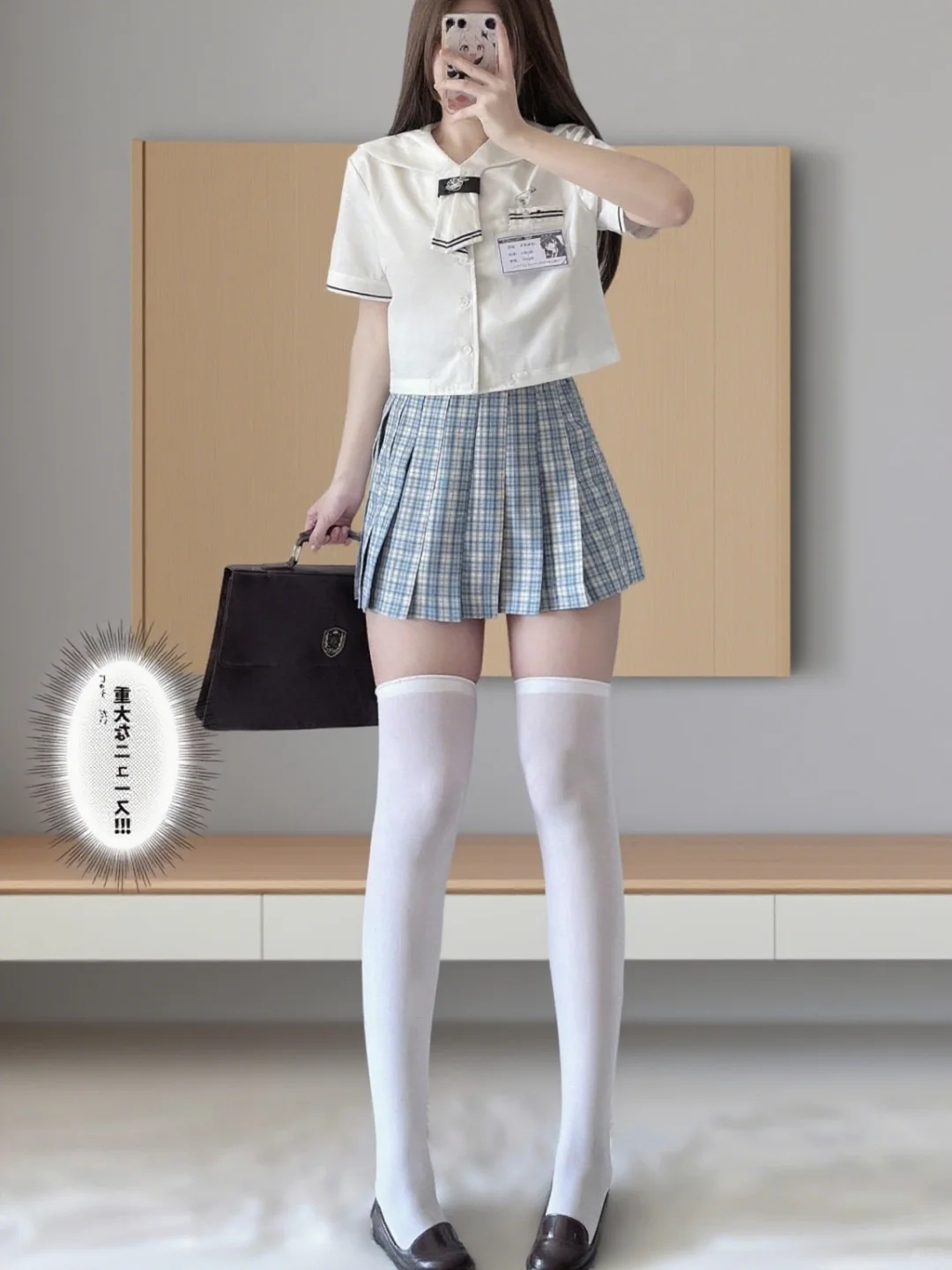 jk女孩的白色奶呼感穿搭！
