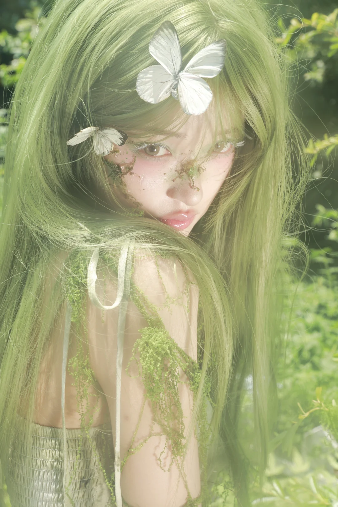 Green butterfly🍃🤍
