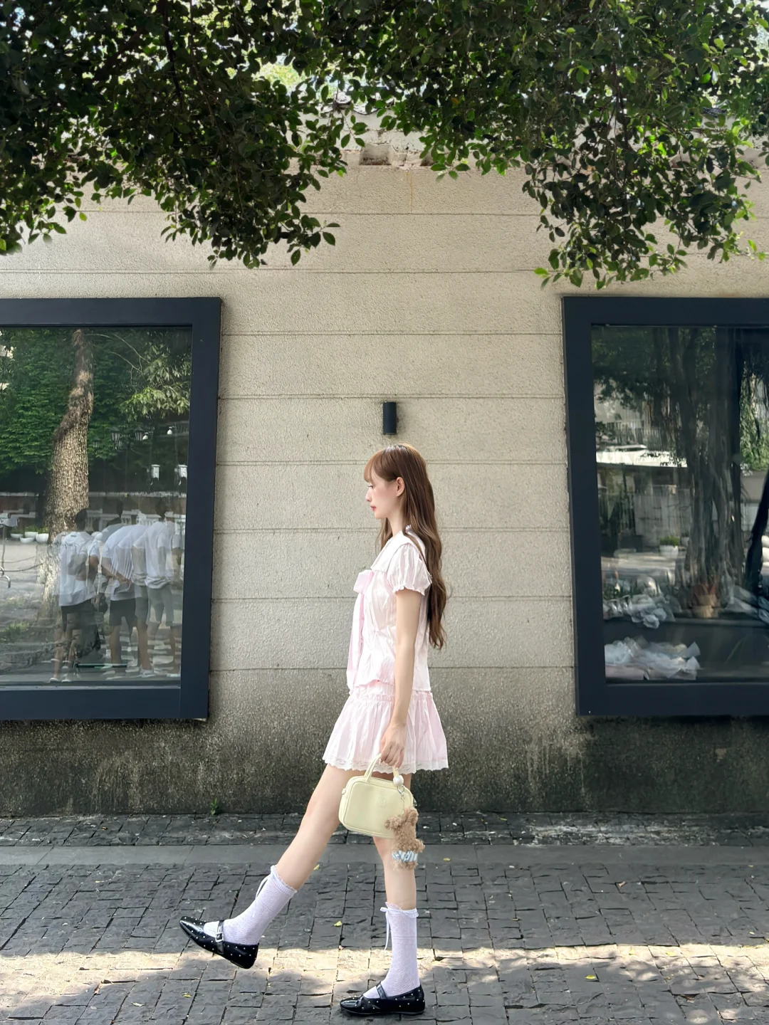 花小钱做大美女附🔗粉色蝴蝶结套装好甜美🥰