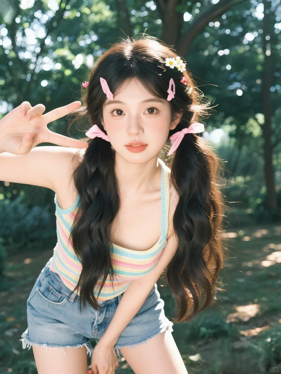 🌿【夏日森林多巴胺少女|元气出游照】✨