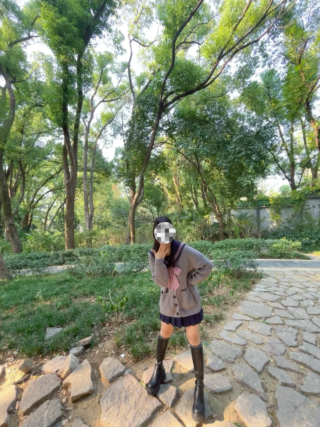 live直出～jk配长靴超有范！