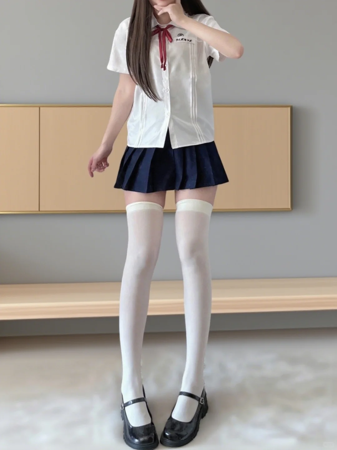 jk女孩的白色奶呼感穿搭！