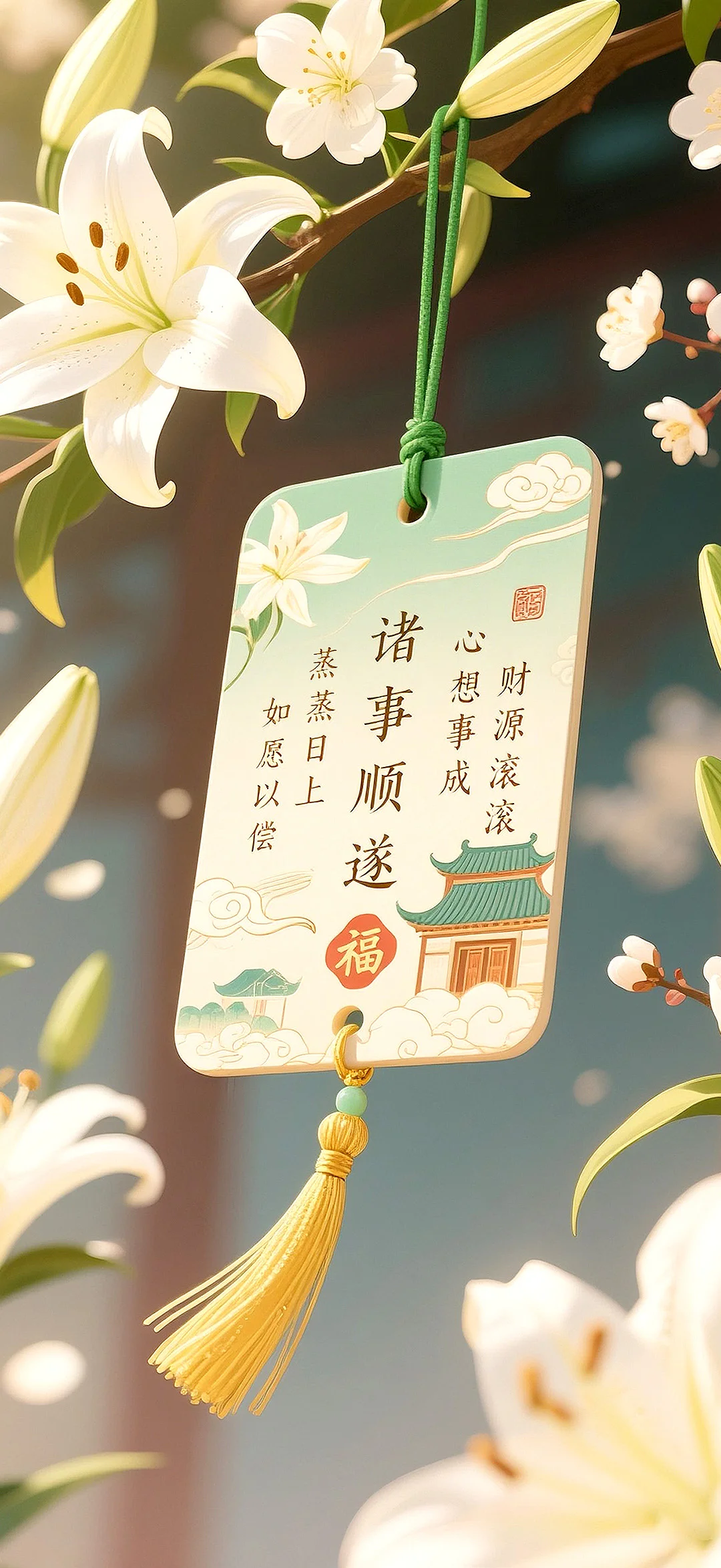 祝看到的各位：诸事顺遂 万事胜意 心想事成
