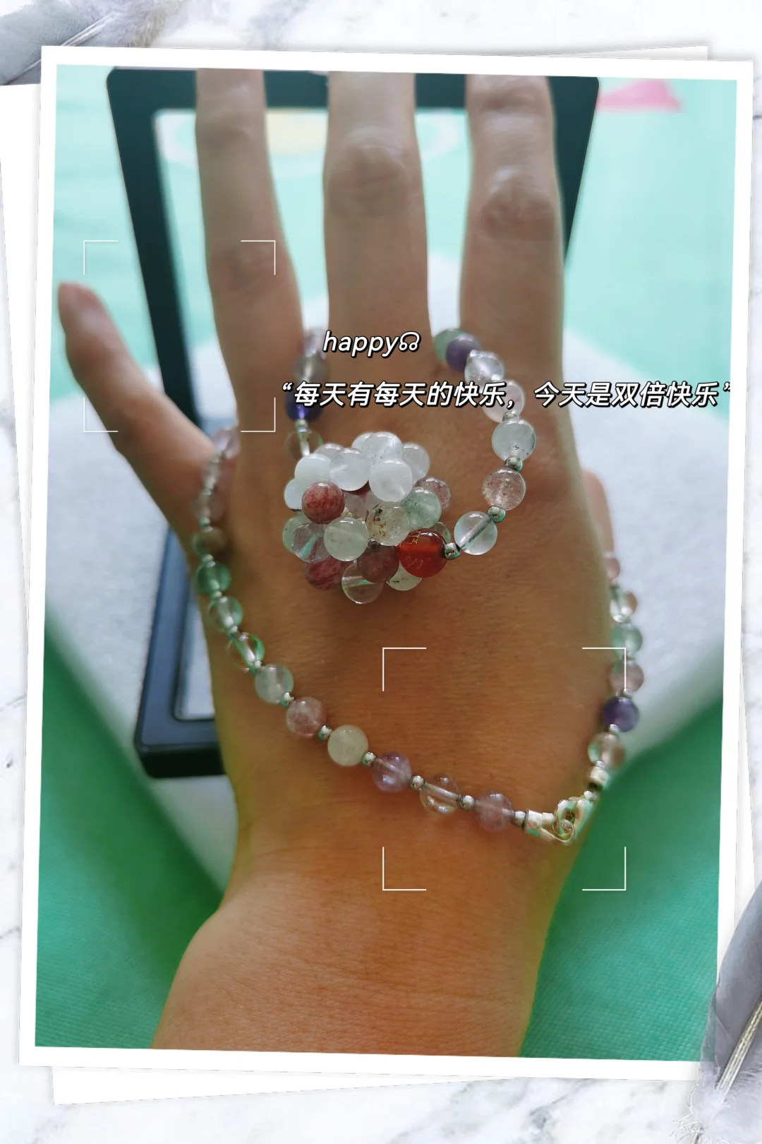 纯天然水晶锁骨链：颈间流转的璀璨诗篇
