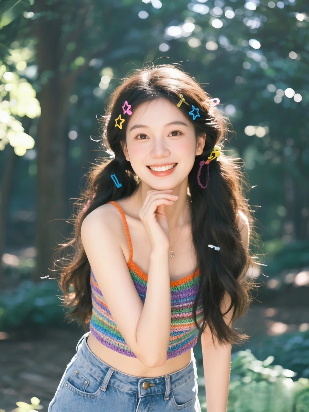 🌿【夏日森林多巴胺少女|元气出游照】✨