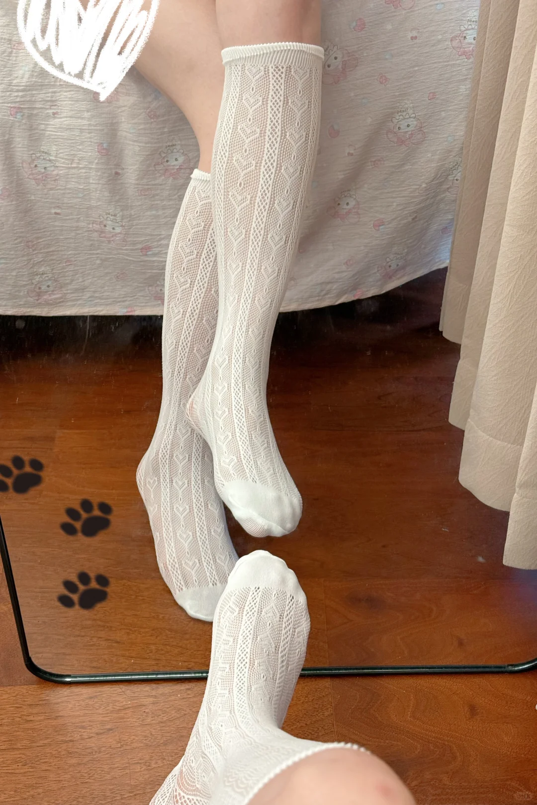 这么好看的过膝袜子不能错过！