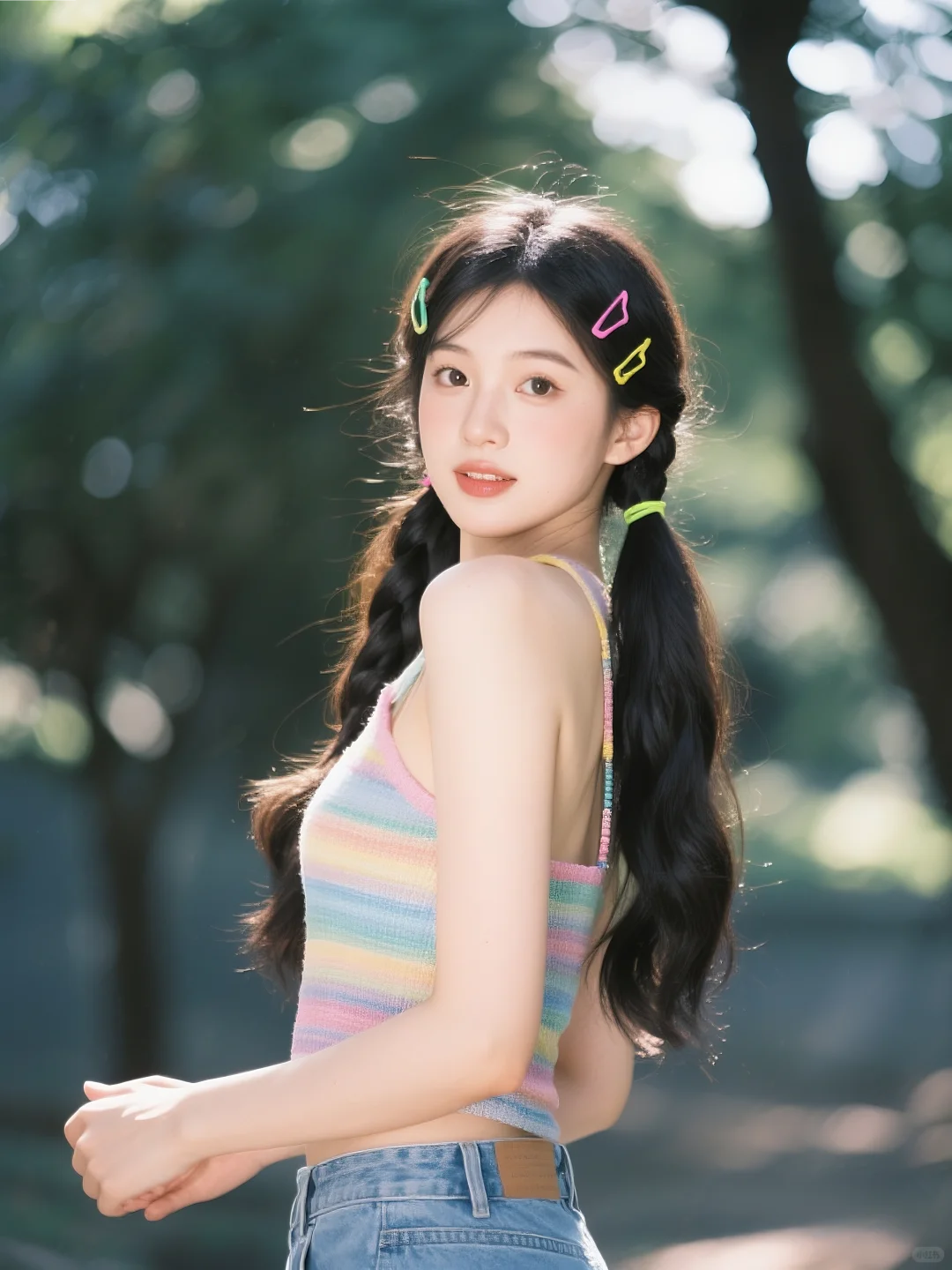 🌿【夏日森林多巴胺少女|元气出游照】✨