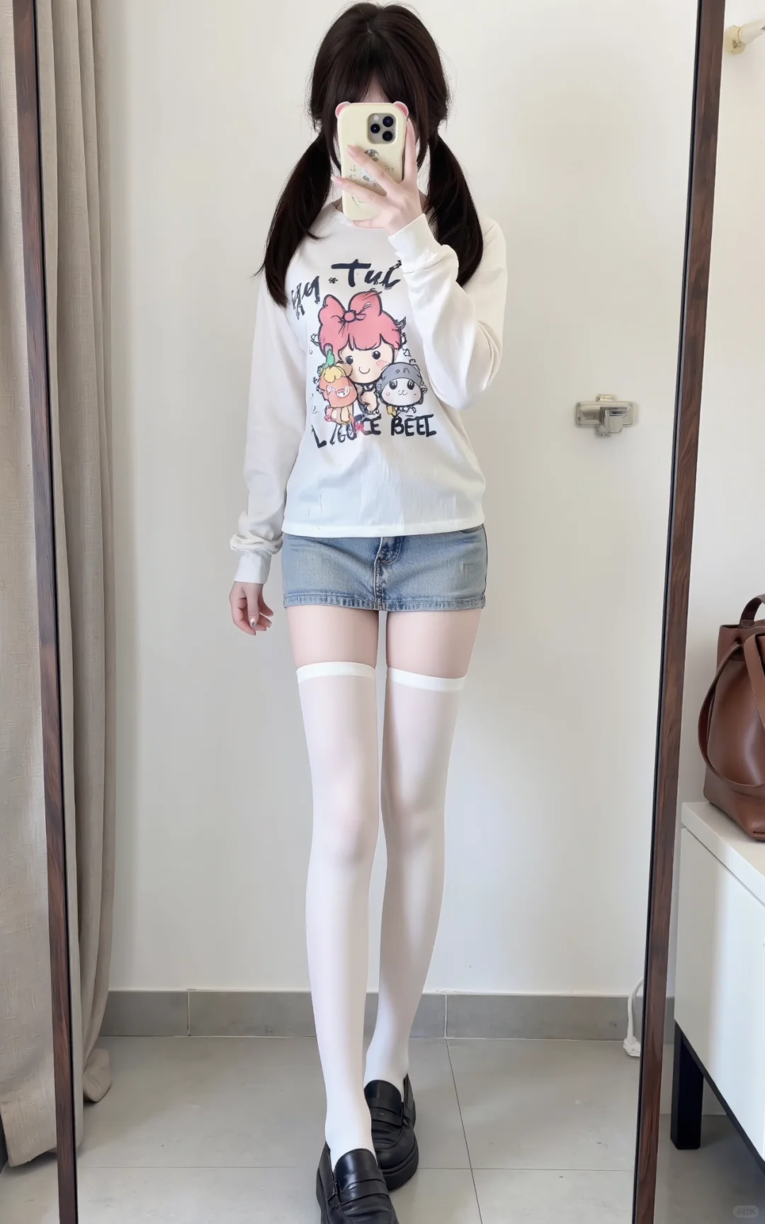 这样穿真的好韩～！白色yyds