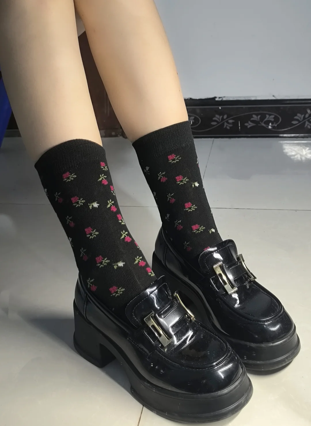 黑色系袜子🧦、这双袜子好有氛围感！