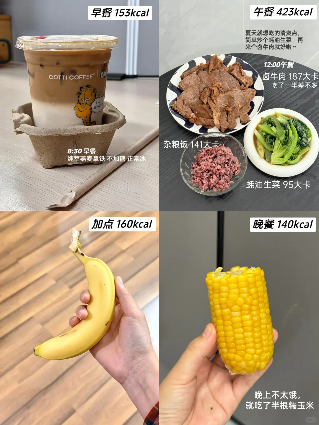 日均 1200 大卡！夏日「穿衣自由」饮食模板