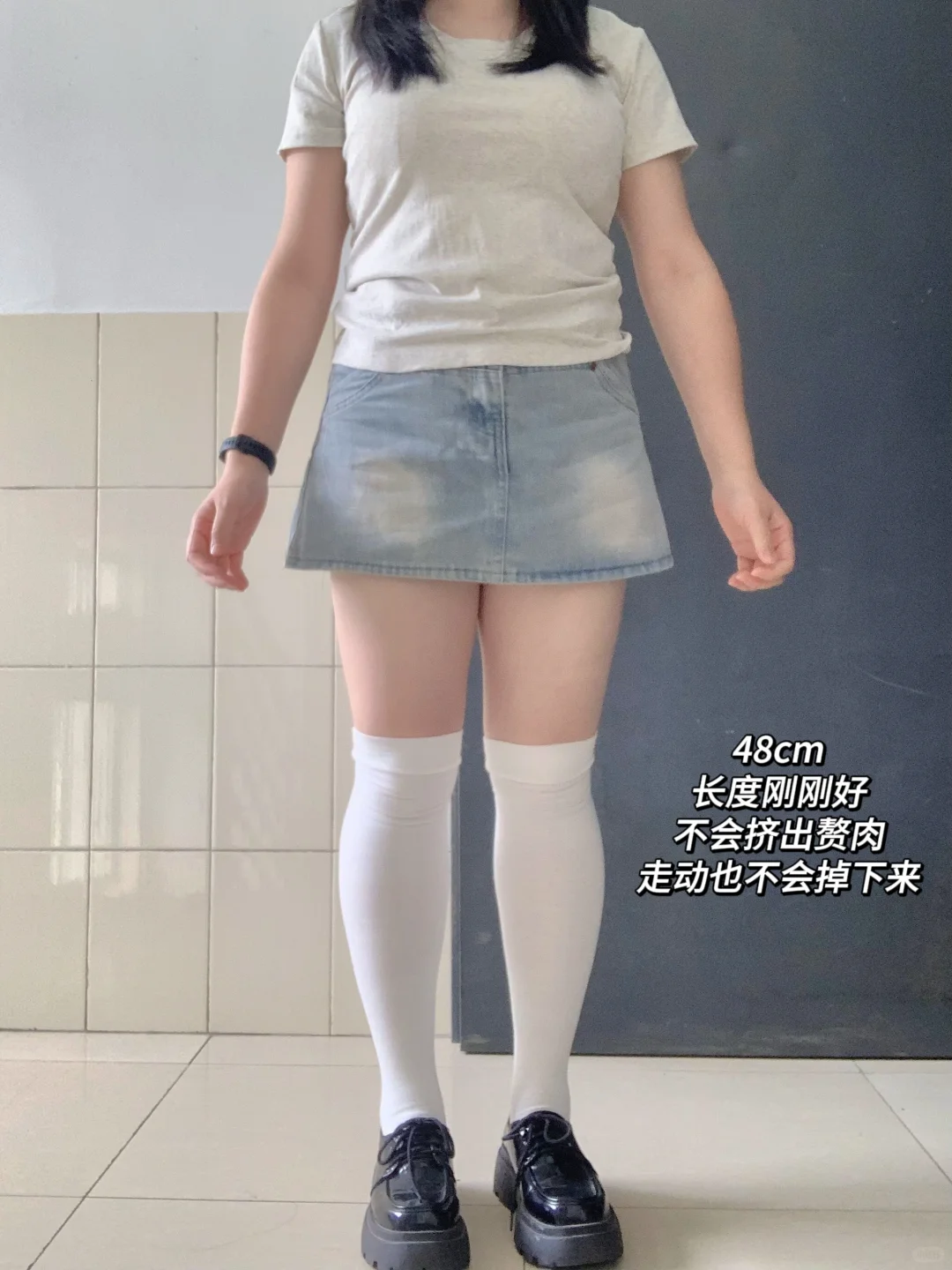 130斤不同长度袜子显瘦显直测评