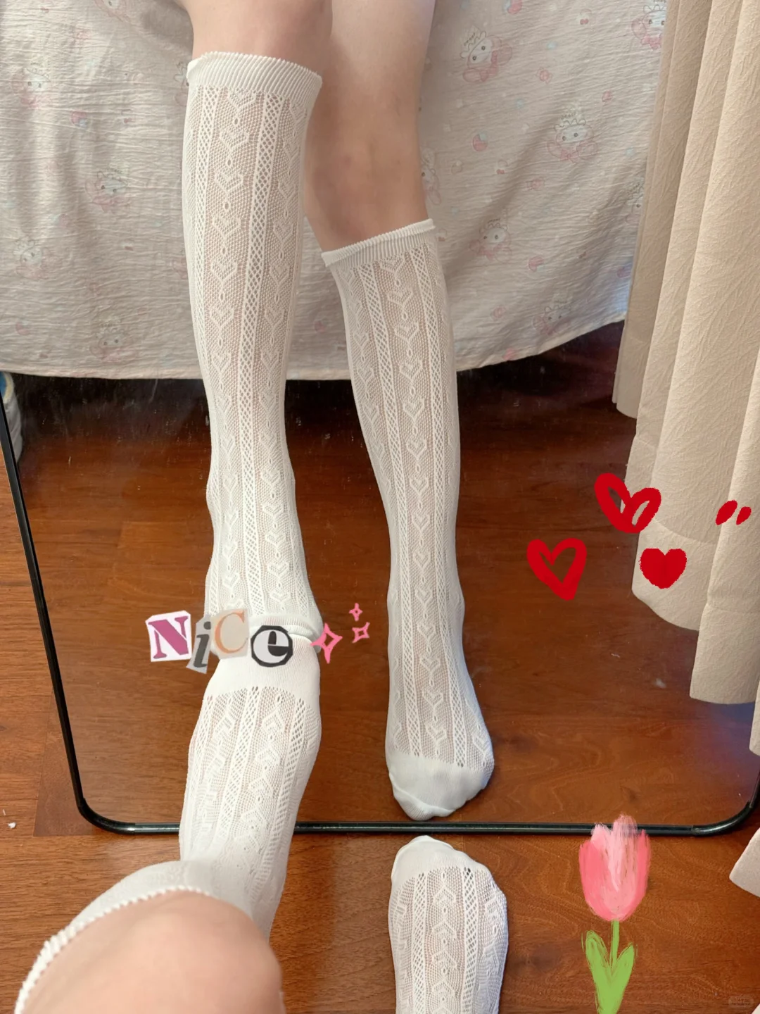 这么好看的过膝袜子不能错过！