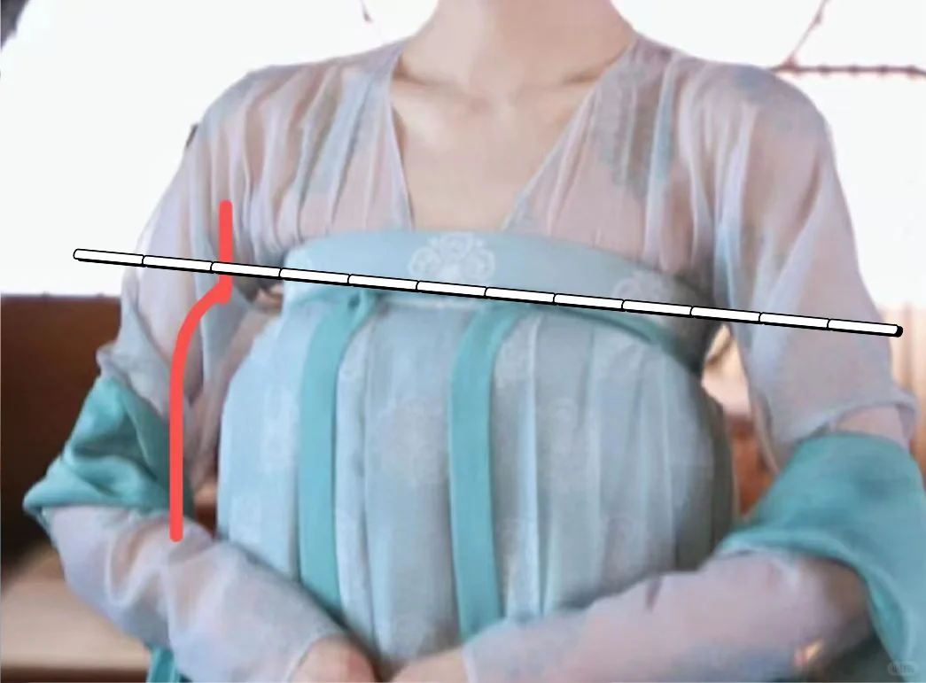 汉服齐胸裙穿着高度