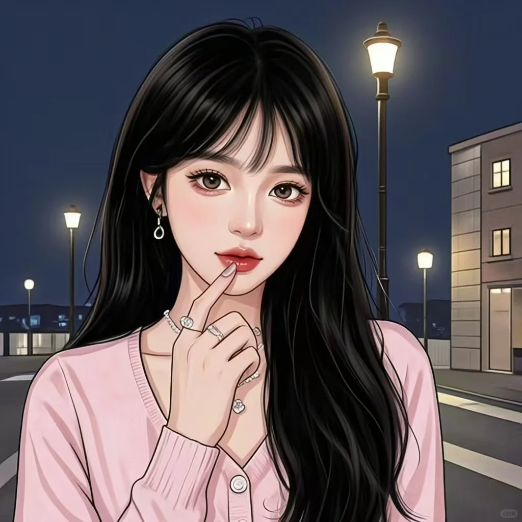 女生头像:与夜色互道晚安，独居女生的浪漫