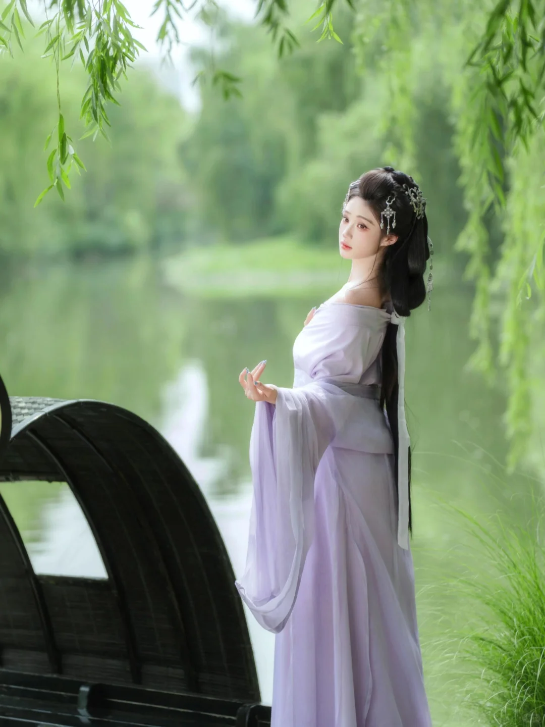 总有些清风入梦·天津夏日清冷感汉服妆造