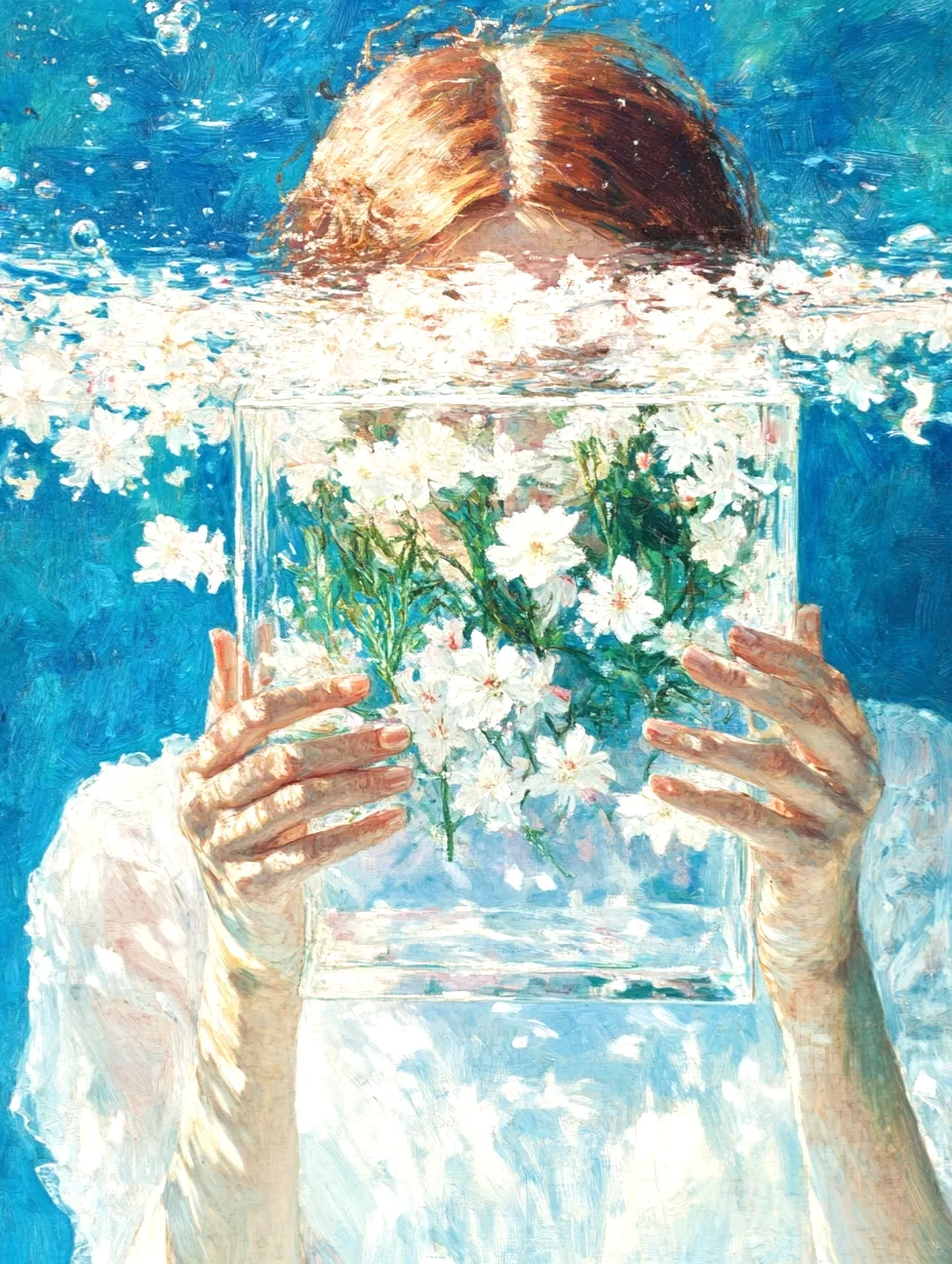 油画｜水中有诗