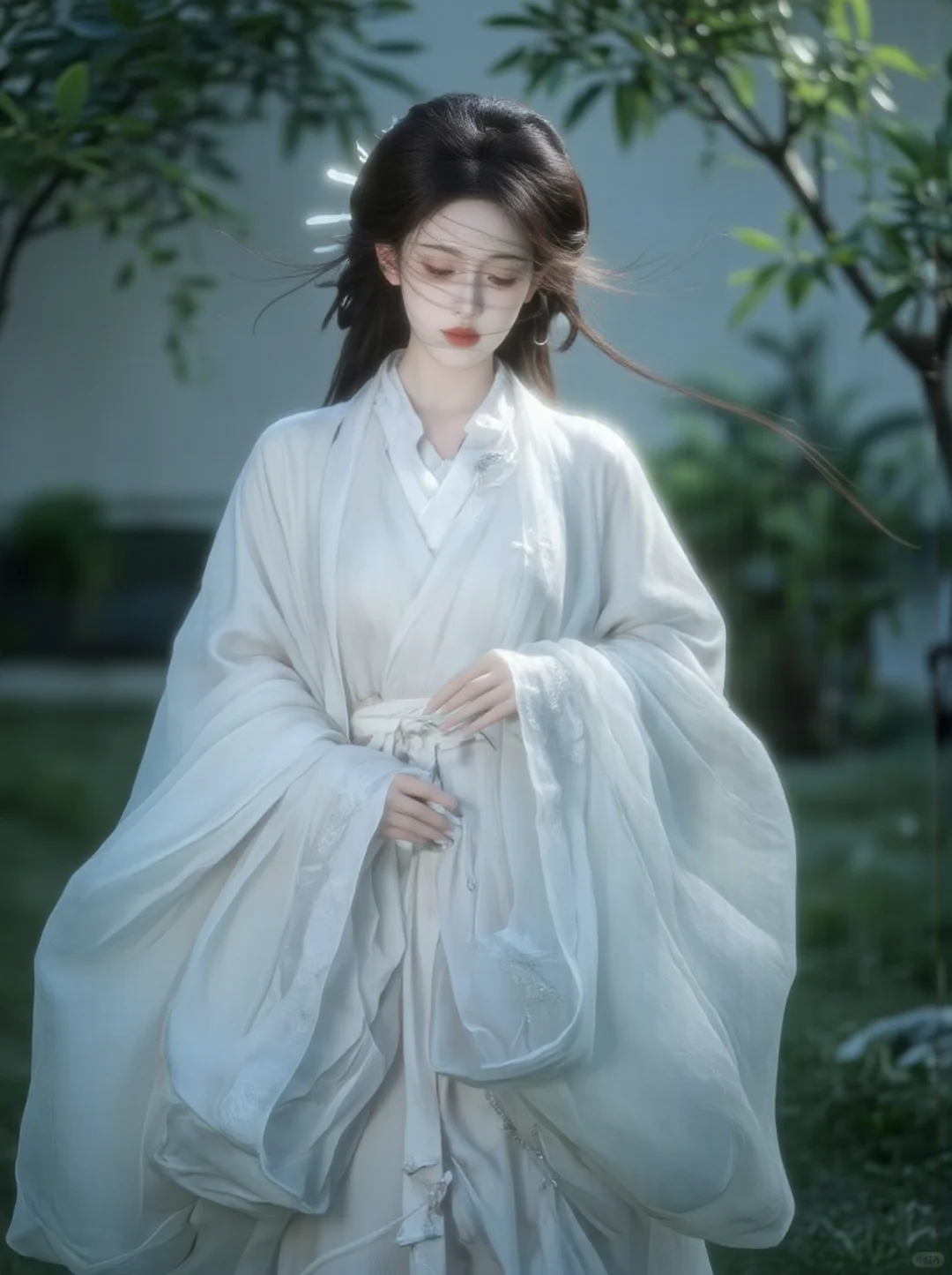 🌸白衣素影，古韵逸风入画来🌸
