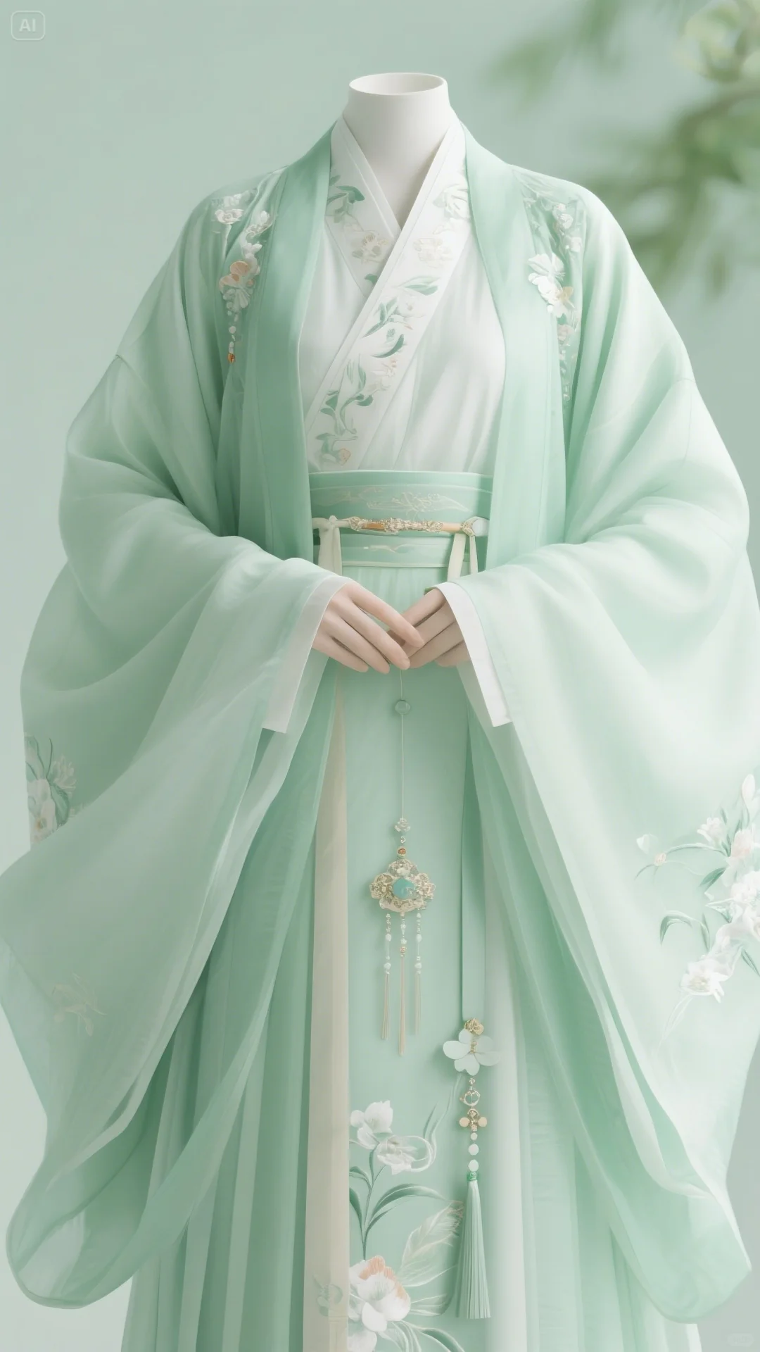 标题：浅绿控必看！超美的汉服素材来啦
