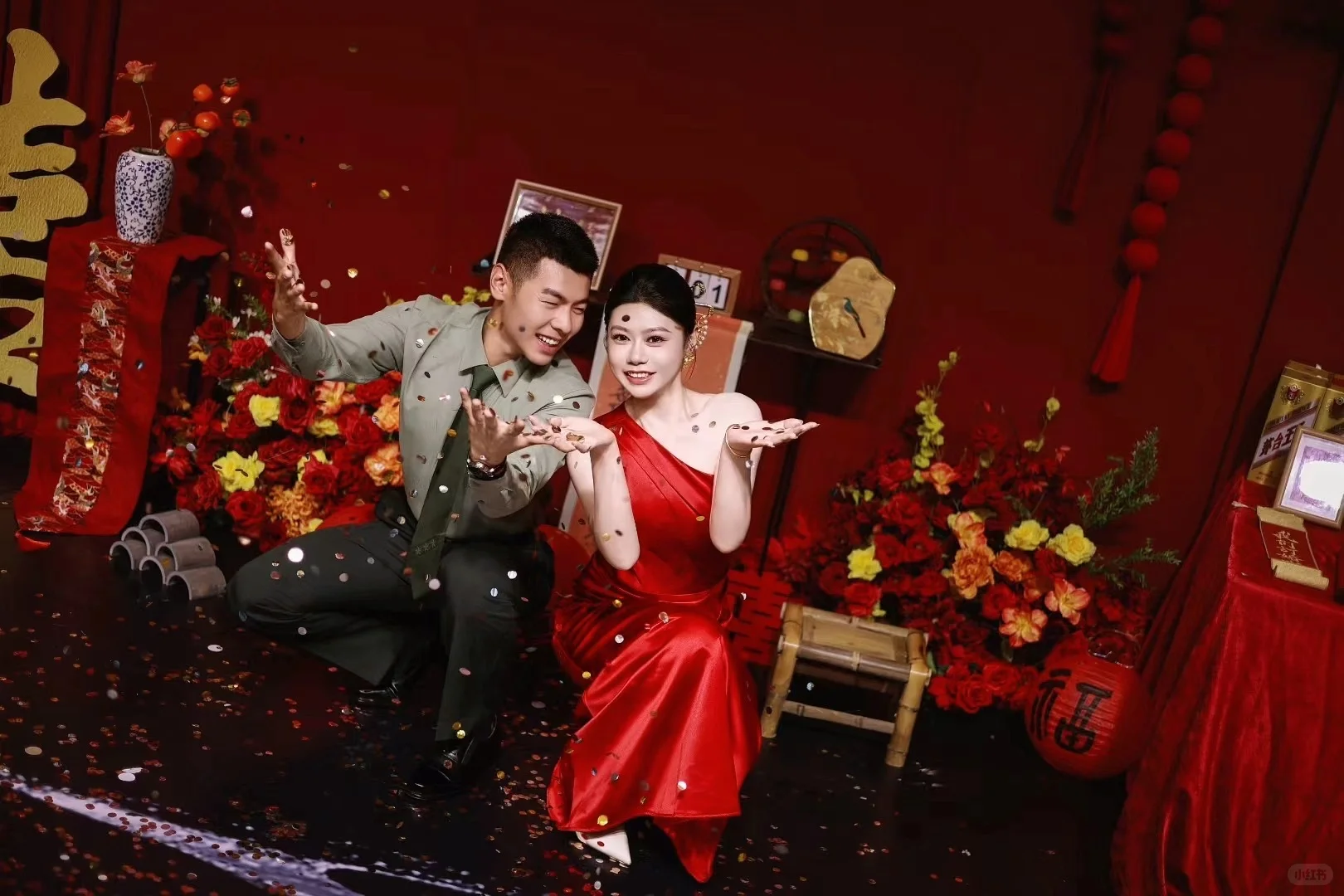 订婚当天，体验女明星妆造
