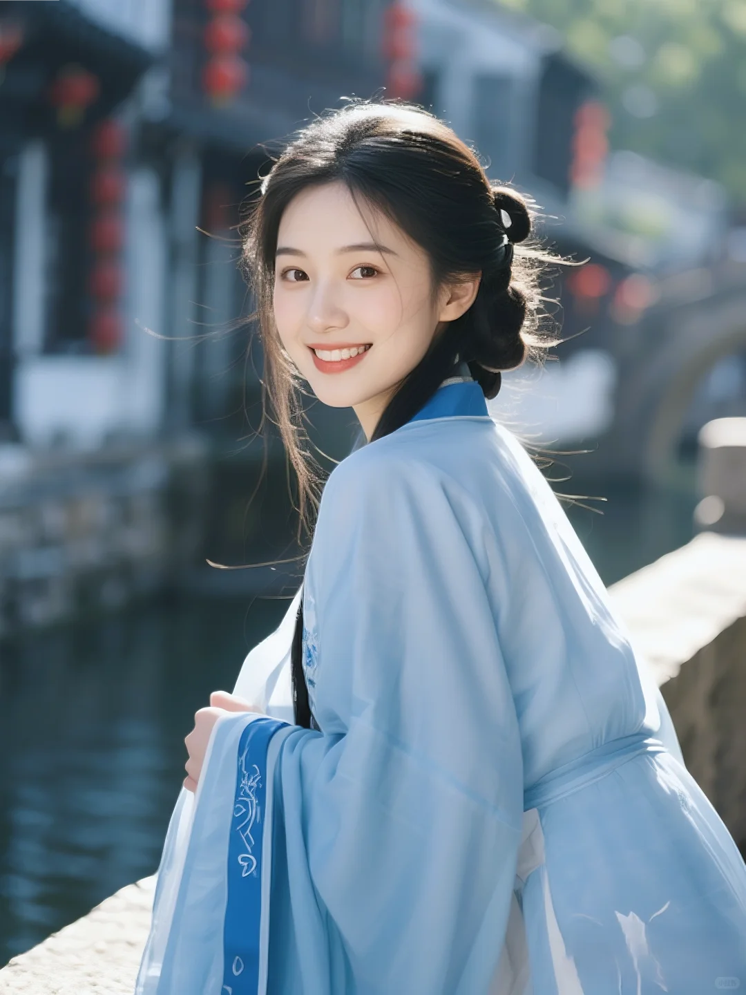 🌿【乌镇汉服甜妹写真｜春日灵动少女】✨