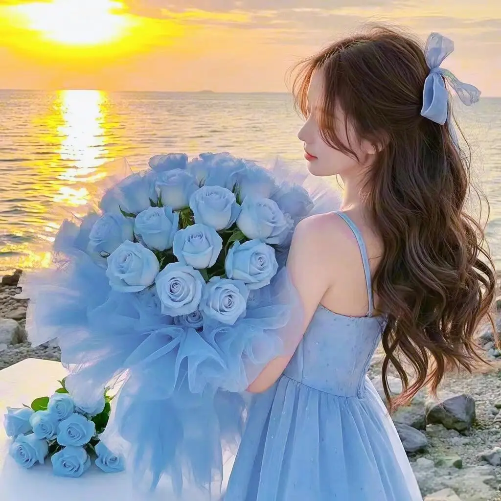 头像‖蓝色系唯美女头