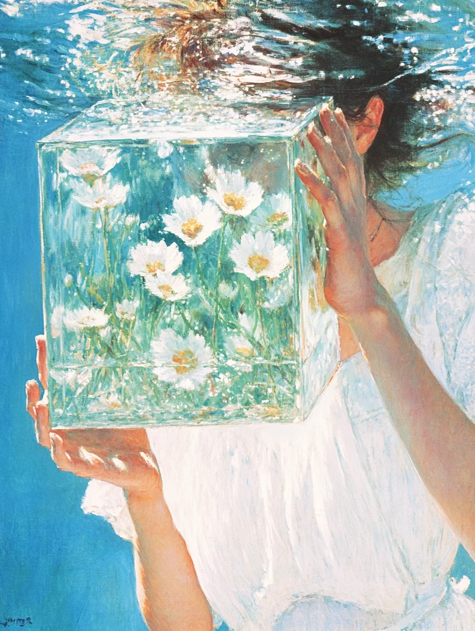 油画｜水中有诗