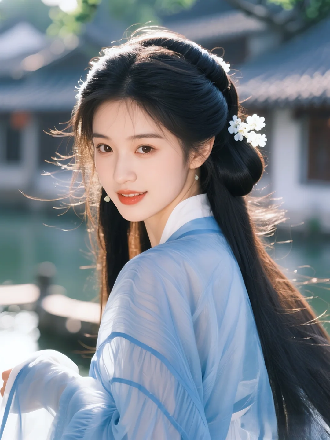 🌿【乌镇汉服甜妹写真｜春日灵动少女】✨