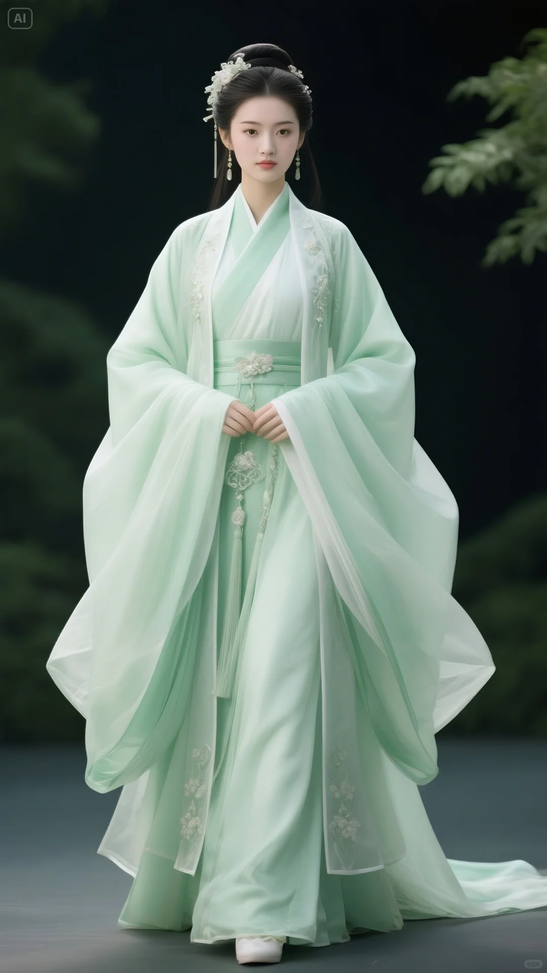标题：浅绿控必看！超美的汉服素材来啦