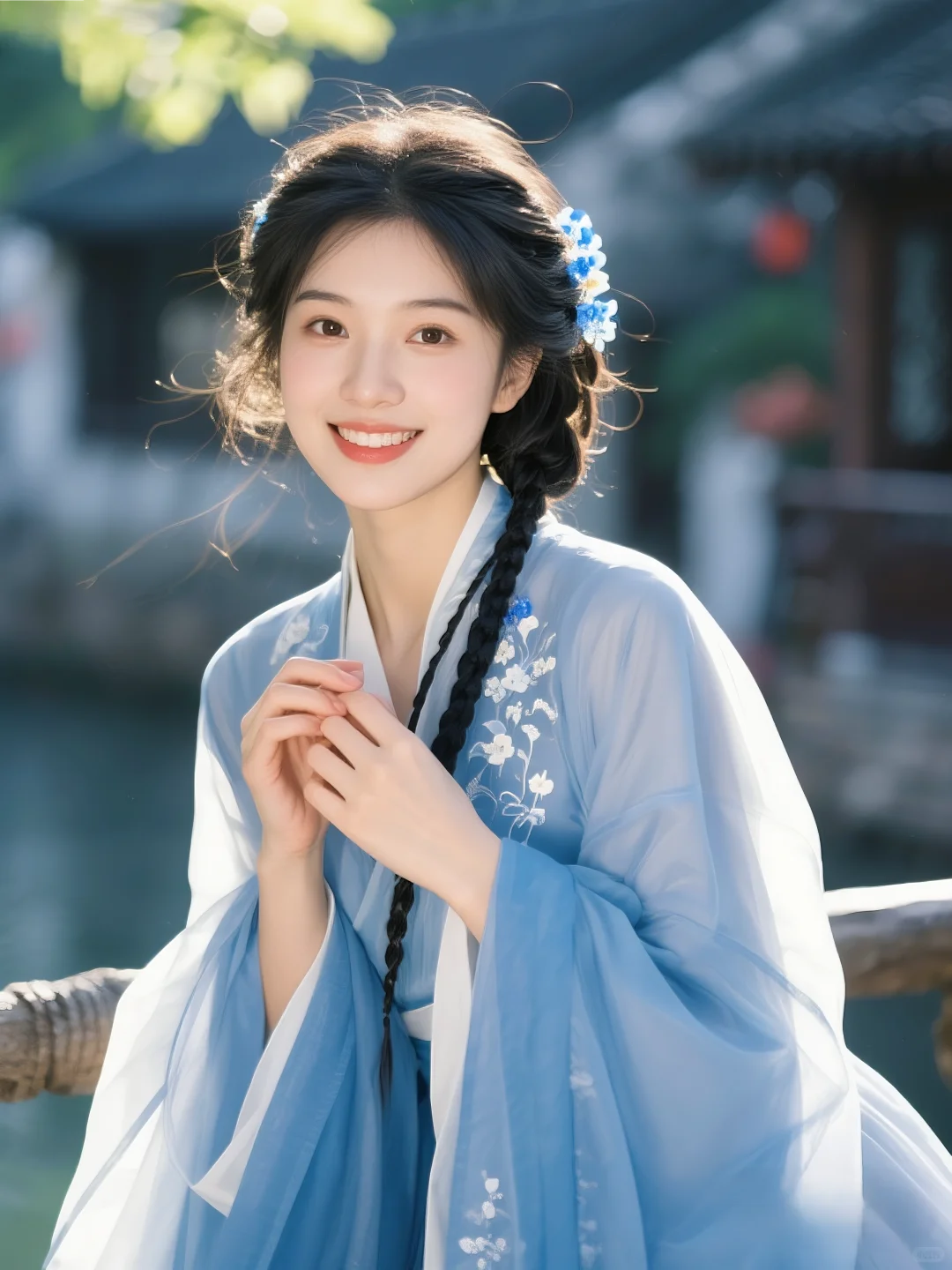 🌿【乌镇汉服甜妹写真｜春日灵动少女】✨