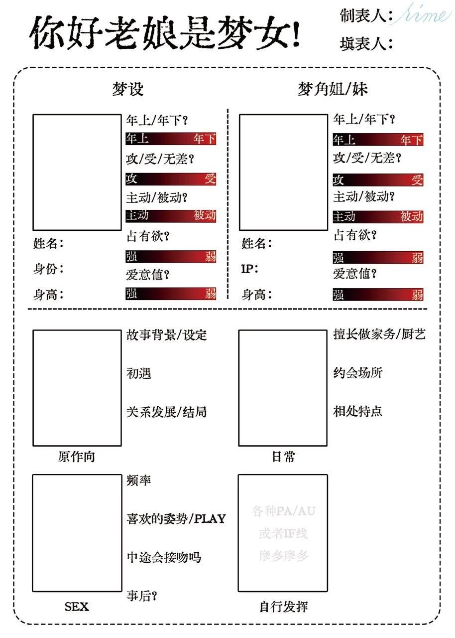 好像你好老娘是梦女？