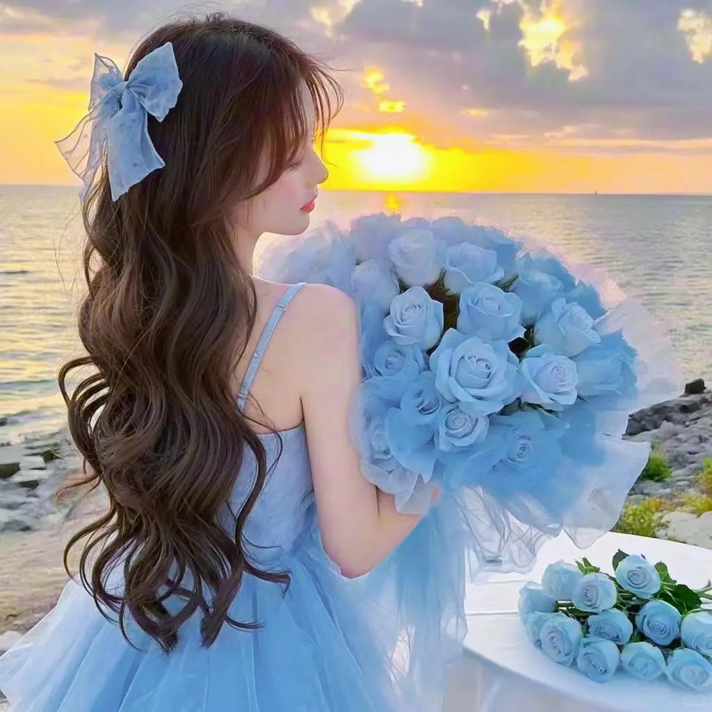 头像‖蓝色系唯美女头