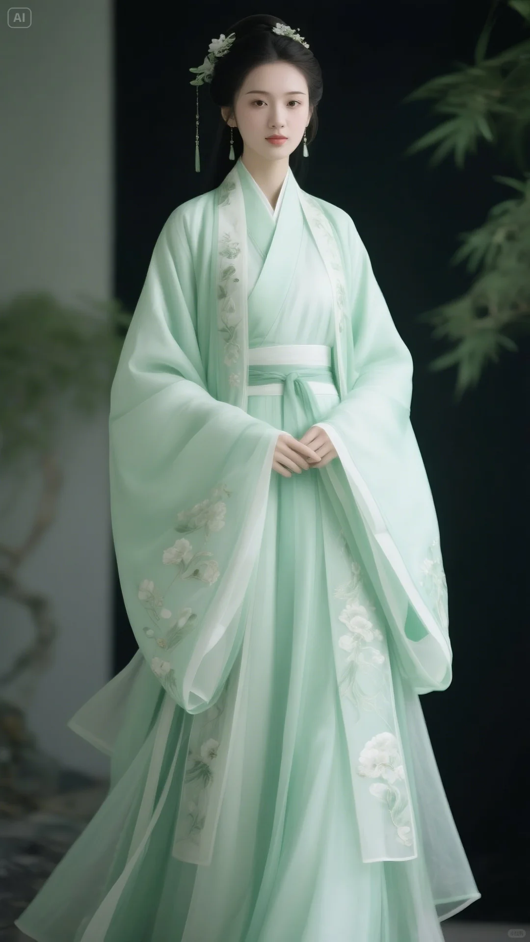 标题：浅绿控必看！超美的汉服素材来啦