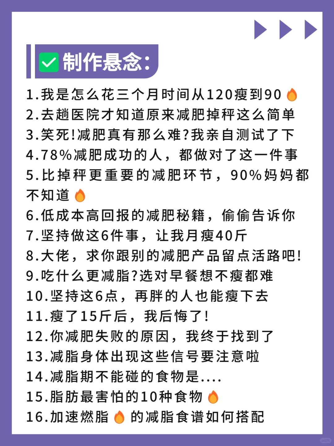 谁用谁🔥爆款标题❗减肥减脂博主必看👀