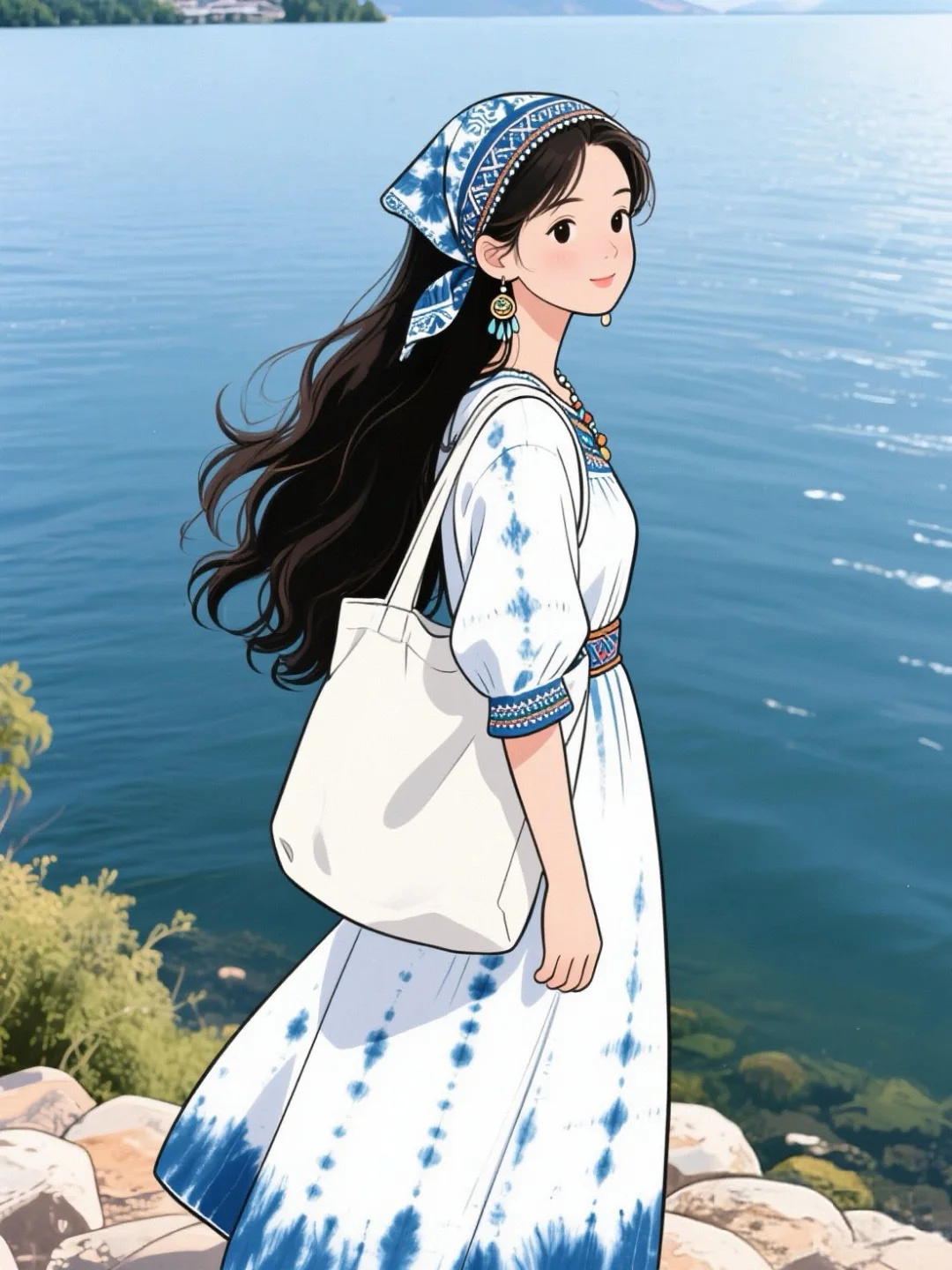 夏日的海风温柔又浪漫🌊唯美治愈系女头