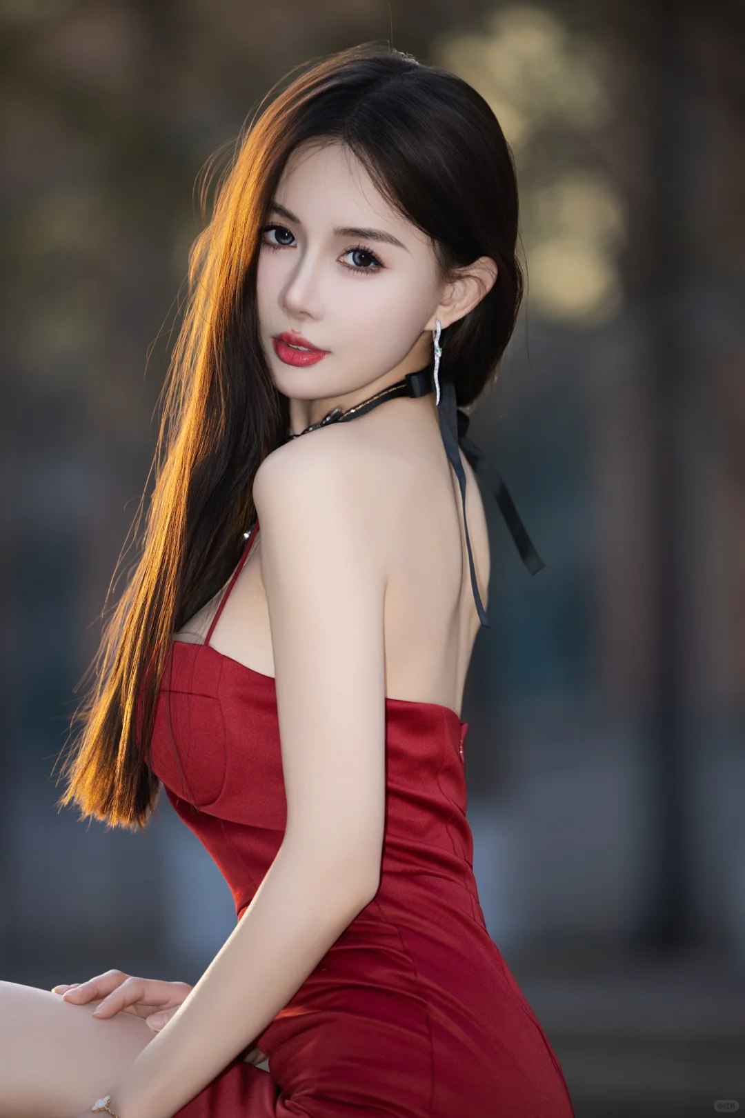 北京约拍｜红裙少女