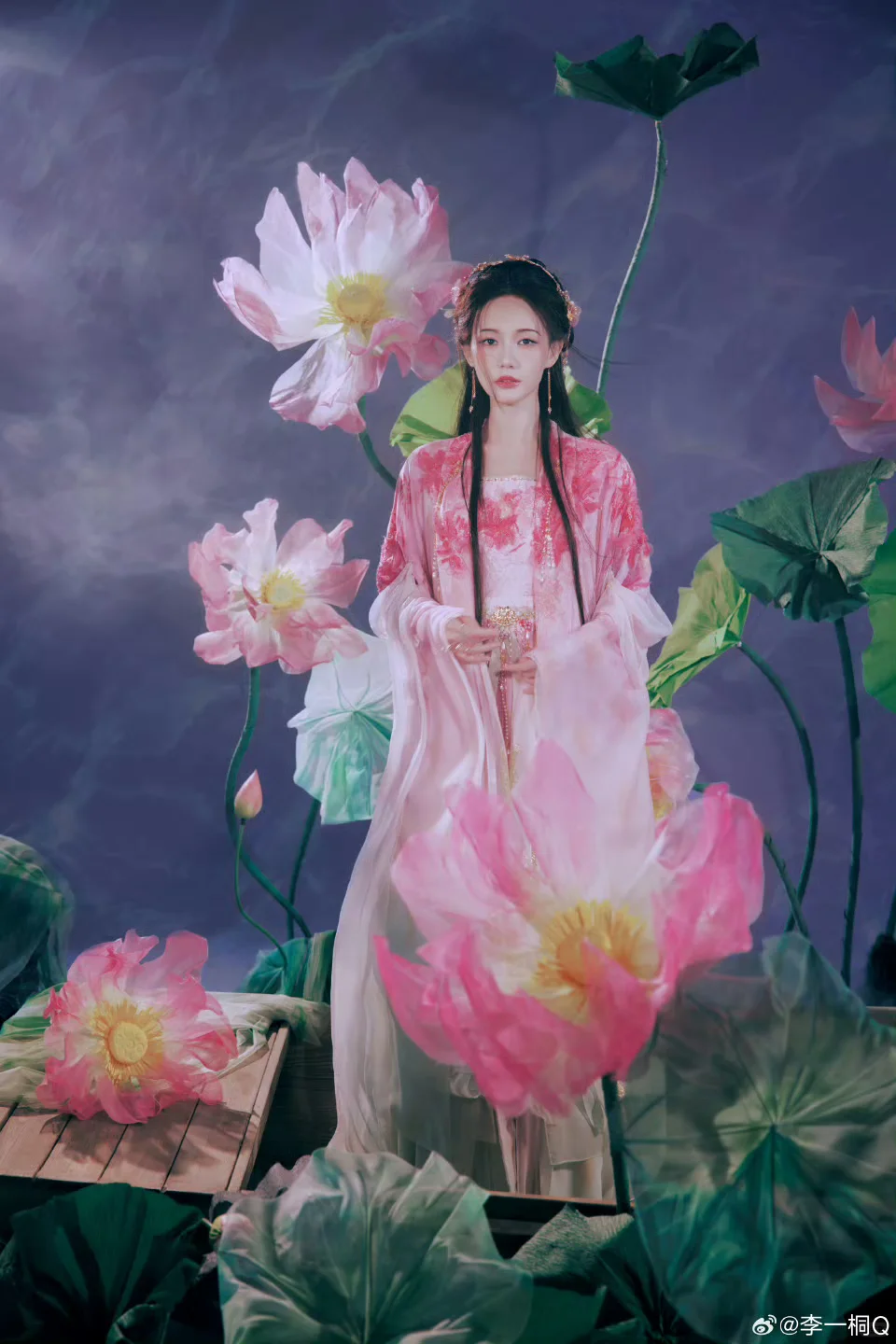 这一袭粉，惊鸿一瞥，抚碎红尘
