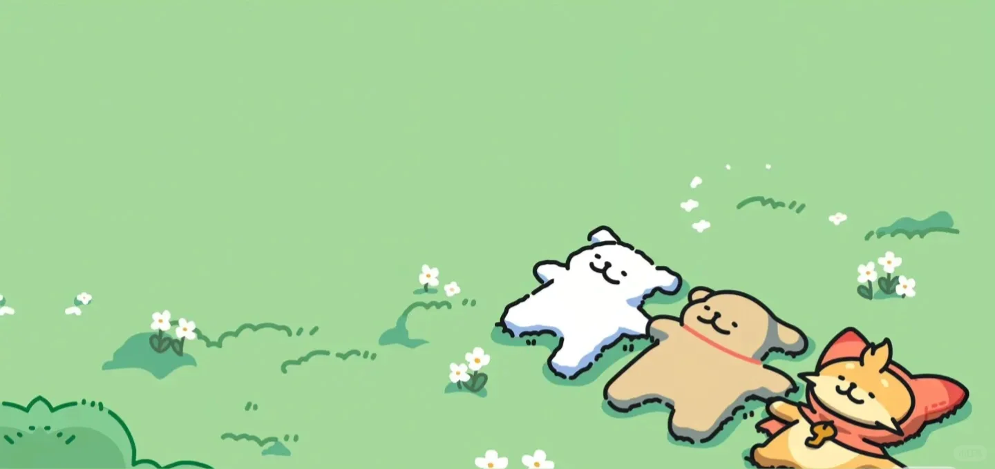 线条小狗🐶平板壁纸