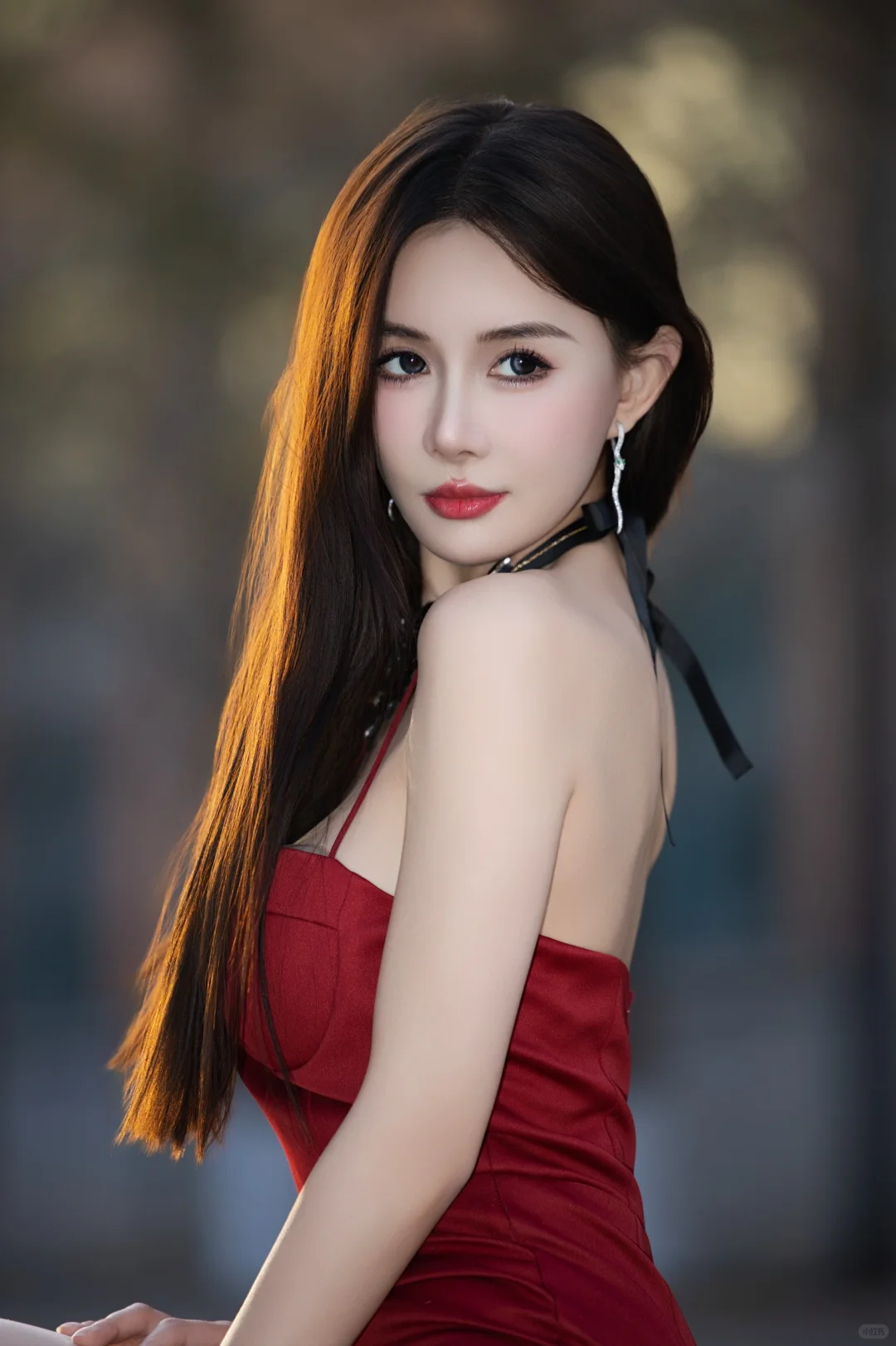 北京约拍｜红裙少女